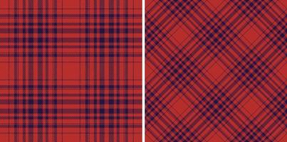 Background plaid textile. Fabric texture check. Vector tartan seamless pattern.