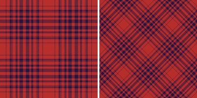 Background plaid textile. Fabric texture check. Vector tartan seamless pattern.