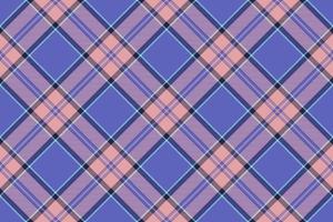Tartan plaid background, diagonal check seamless pattern. Vector fabric texture for textile print, wrapping paper, gift card, wallpaper.