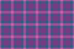 Fabric check texture. Textile tartan pattern. Vector plaid seamless background.