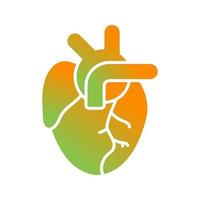 icono de vector de corazón médico
