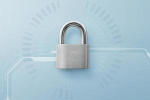 Cyber technology security, network protection background design photo