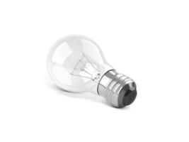 light bulb isolated on white. 3d render photo