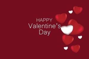 Happy valentine's day design in a romantic background vector