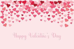 Happy valentine's day design in a romantic background vector