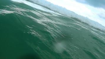 High tidal waves on the beach of Nai Harn, Thailand video