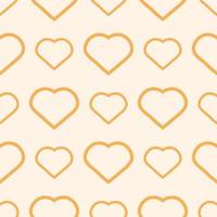 Yellow heart pattern vector