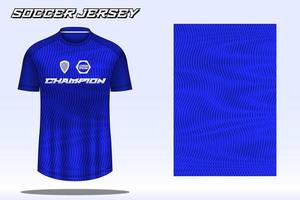 Soccer jersey sport t-shirt design mockup for football club 015 vector