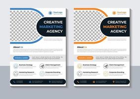 Business flyer Design, Corporate Flyer Template, Brochure Design, Marketing, layout, Annual Report, Pro Vector