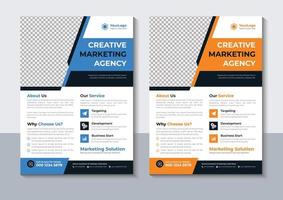 Modern Creative Flyer Design, Corporate Flyer Template, Business, Marketing, Professional, Company, layout, Annual Report, Pro Vector