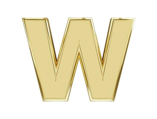 3d golden alphabet text effect