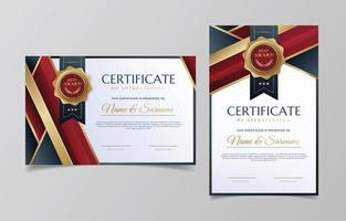 Gradient Modern Certificate Template vector