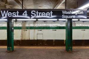 West Fourth Street Subway Stop - NYC, 2022 photo