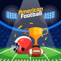 Superbowl Event with Element Flat Design vector