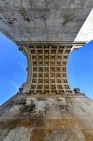 The Siegestor in Munich, Germany. Originally dedicated to the glory of the army it is now a reminder to peace. photo