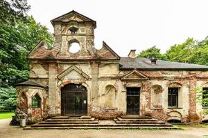 Magdalenenklause a hermitage built as a ruin in the park of the Nymphenburg palace in Munich in Germany photo