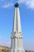 Astronomer's monument at the Griffith Observatory in Los Angeles, California, 2022 photo