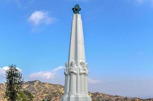 Astronomer's monument at the Griffith Observatory in Los Angeles, California, 2022 photo