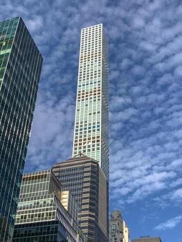 432 park avenue, rascacielos de la torre residencial de la ciudad de nueva york en el centro de manhattan, 2022 foto