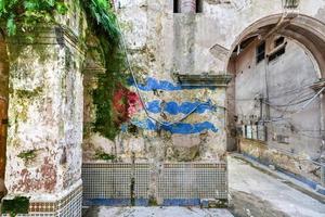 Old building in the process of collapsing in the Old Havana neighborhood of Havana, Cuba. photo