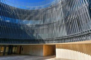 Merida, Mexico - May 24, 2021 -  Patio of Strings of the concert hall of the Palace of Music in Merida, Mexico. photo