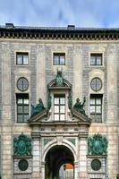 Munich, Germany - July 5, 2021 -  Exterior of the Alte Residenz at Odeonsplatz - Munich, Bavaria, Germany photo