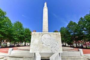 Verrazzano Monument and World War I monument in Memorial Park in Providence, Rhode Island, 2022 photo