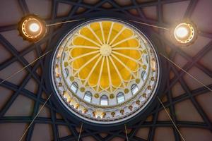 Ornate Ceiling of the Library of Parliament on Parliament Hill in Ottawa, Ontario, 2022 photo