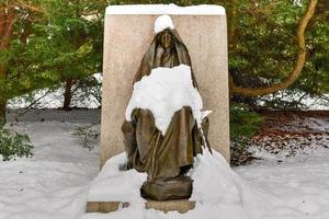 The Mystery of the Hereafter by Saint-Gaudens in Saint-Gaudens National Historic Site in New Hampshire, 2020 photo