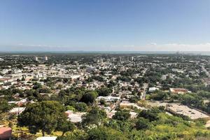 Aerial view of the city of Ponce, Puerto Rico. photo
