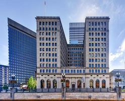 Rhode Island Hospital Trust Building is an historic commercial building at 15 Westminster Street in downtown Providence, Rhode Island, 2022 photo