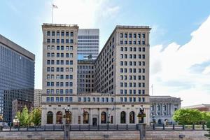 Rhode Island Hospital Trust Building is an historic commercial building at 15 Westminster Street in downtown Providence, Rhode Island, 2022 photo