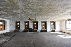 The abandoned Ellis Island Immigrant Hospital. It was the United States first public health hospital, opened in 1902 and operating as a hospital until 1930. photo