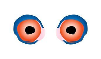 Ghost, monster eye illustration vector. vector