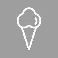 Ice Cream Line Color Background Icon vector
