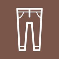 Trousers Line Color Background Icon vector