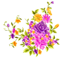 digitaal olieverf bloemen patroon, schitteren bloem ontwerp, reliëf bloem patroon, glanzend bloem schilderen, textiel bloem materiaal, bloem illustratie, decoratief bloem ontwerp png