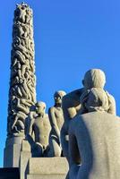 Sculpture at Vigeland Park in Oslo, Norway, 2022 photo