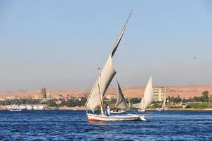 Egyptian Nubian on a Felucca photo