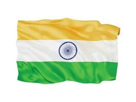 3d India flag national sign symbol vector