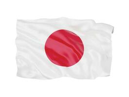 3d Japan flag national sign symbol vector
