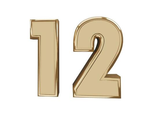 Number letter text effect vector illustration
