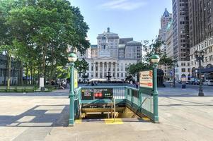 estación de metro brooklyn borough hall foto