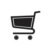 plantilla de diseño de ilustración de icono de vector de carrito de compras