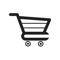 plantilla de diseño de ilustración de icono de vector de carrito de compras