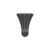 shuttlecock logo and symbol vector