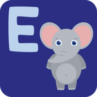 alfabeto elefante letra e