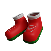 3d Santa Claus scarpe png