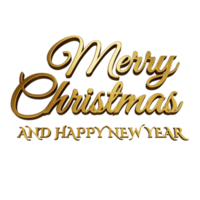 3D Christmas greeting text png