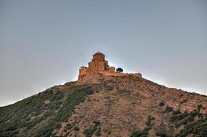 Cross Monastery located on the hill near the town Mtskheta, Georgia. photo